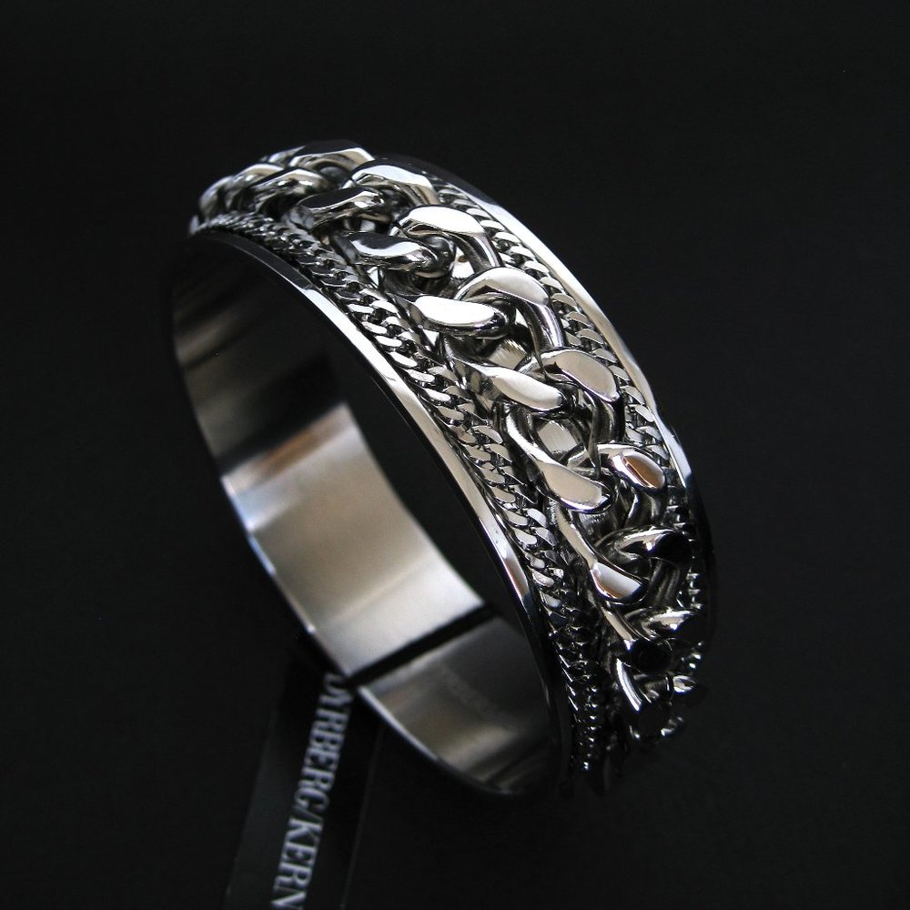 Dyrberg/Kern Corria chunky chain design bangle bracelet